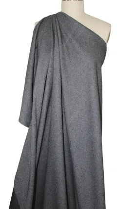 Cashmere-Blend Double Knit - Heathered Gray