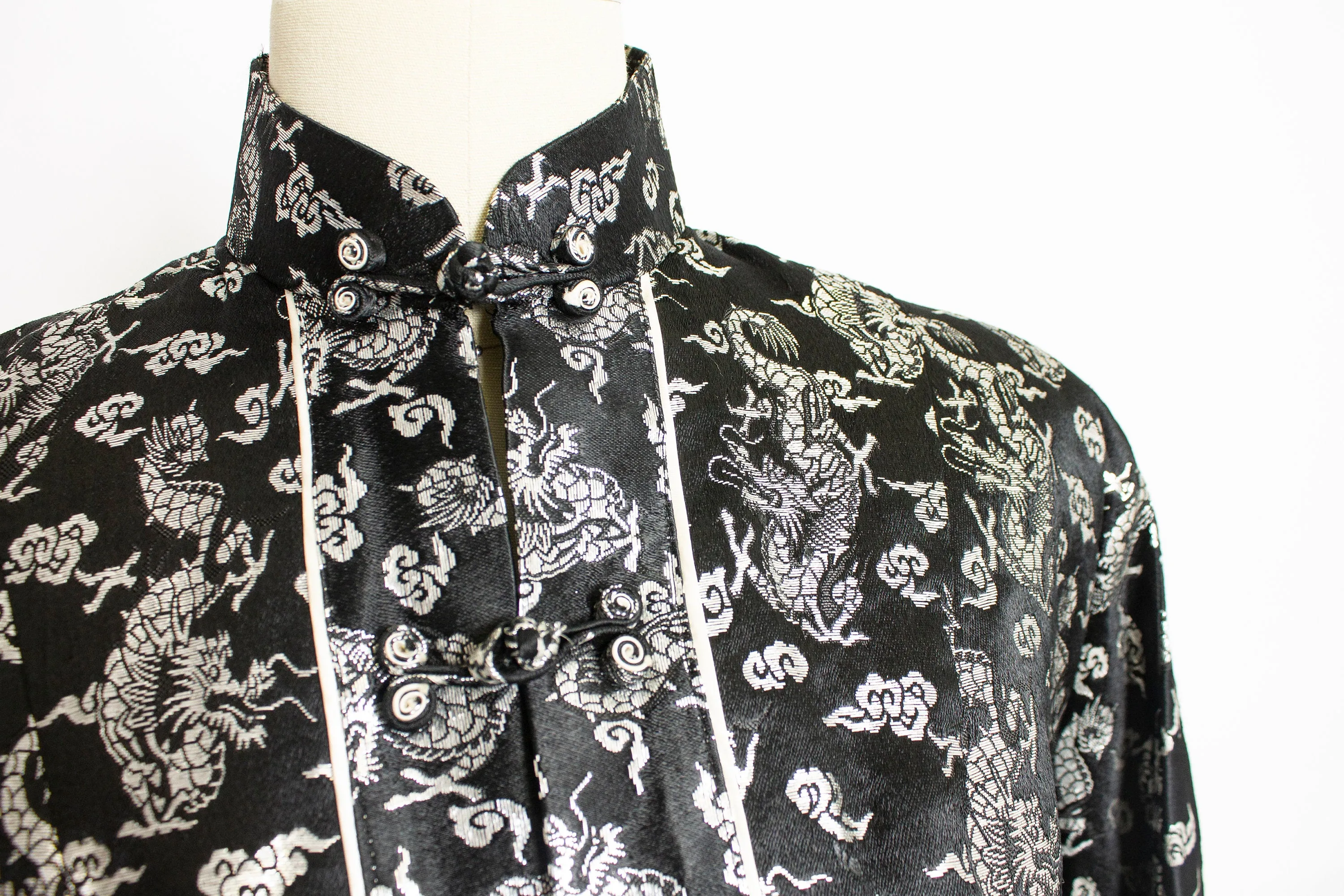 1950s Lounge Jacket Metallic Brocade Large