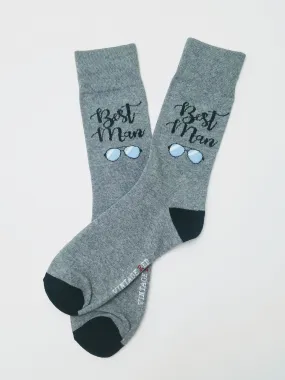 Best Man Wedding Crew Socks