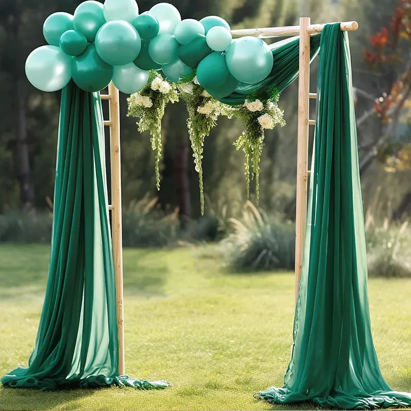 Chiffon Fabric Drapes - 6/10 Meters for Wedding Arch, Ceremony, and Reception Decorations