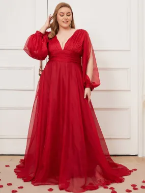 Copy of Women Plus Size Floral Lace Hi-Low Chiffon Bridesmaid Dresses