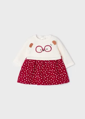 Fleece Baby Girls Dress Newborn | Mayoral