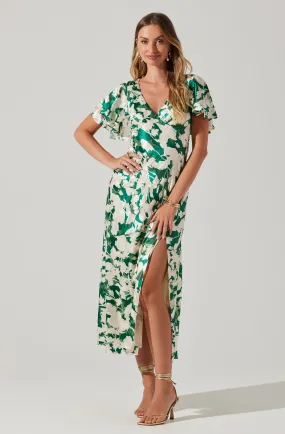 Florecita Floral Print Midi Dress