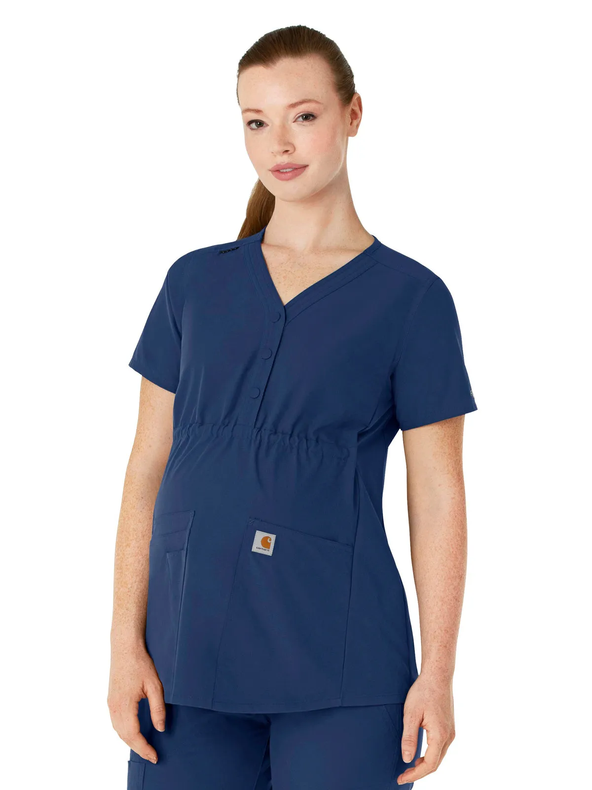 Force Essentials - Women's Henley Maternity Scrub Top