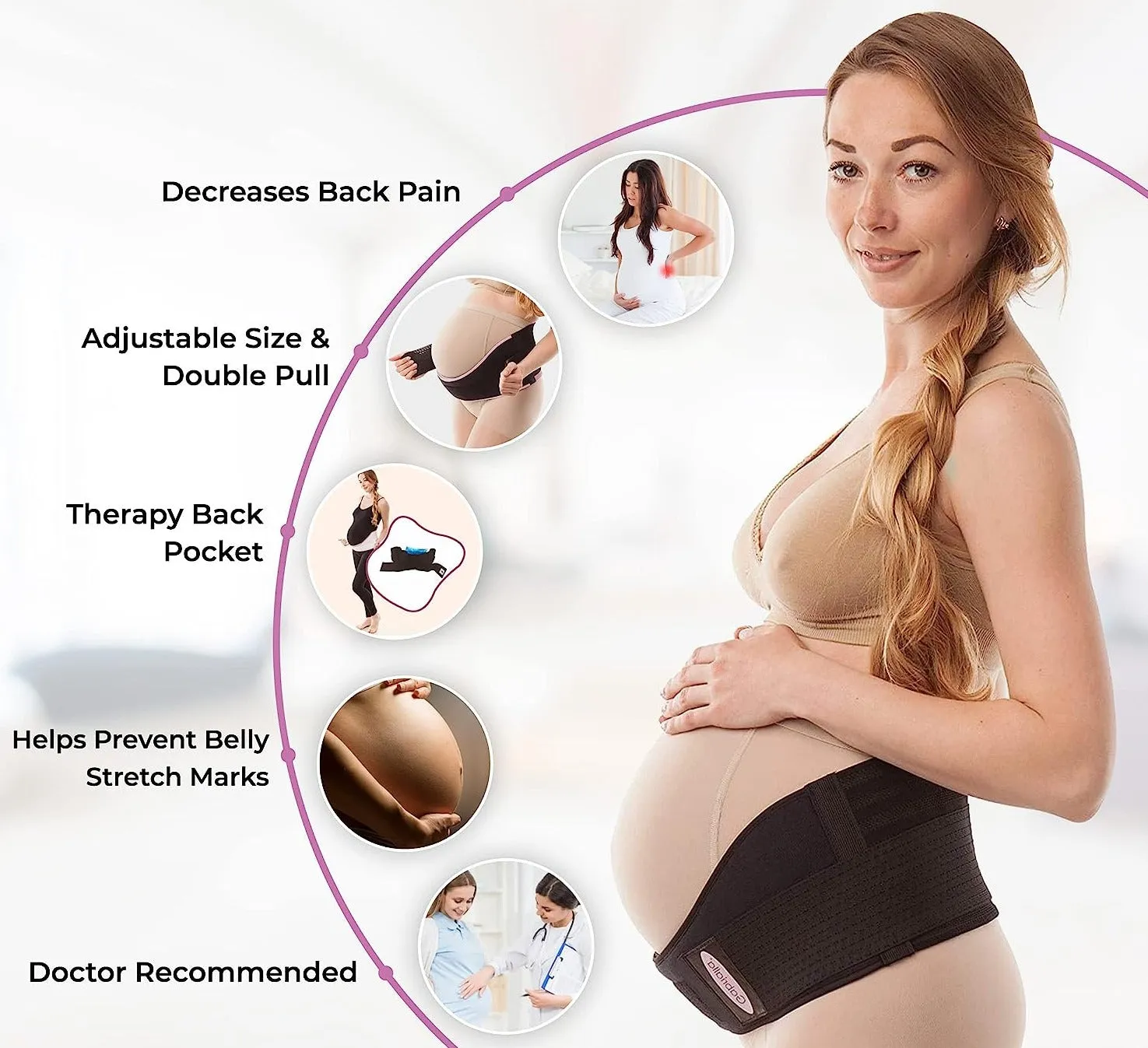 Gabrialla™ Enhanced Pregnancy Support Belt | MS-96i