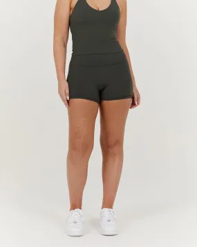 LUXE MINI SHORTS - FOREST