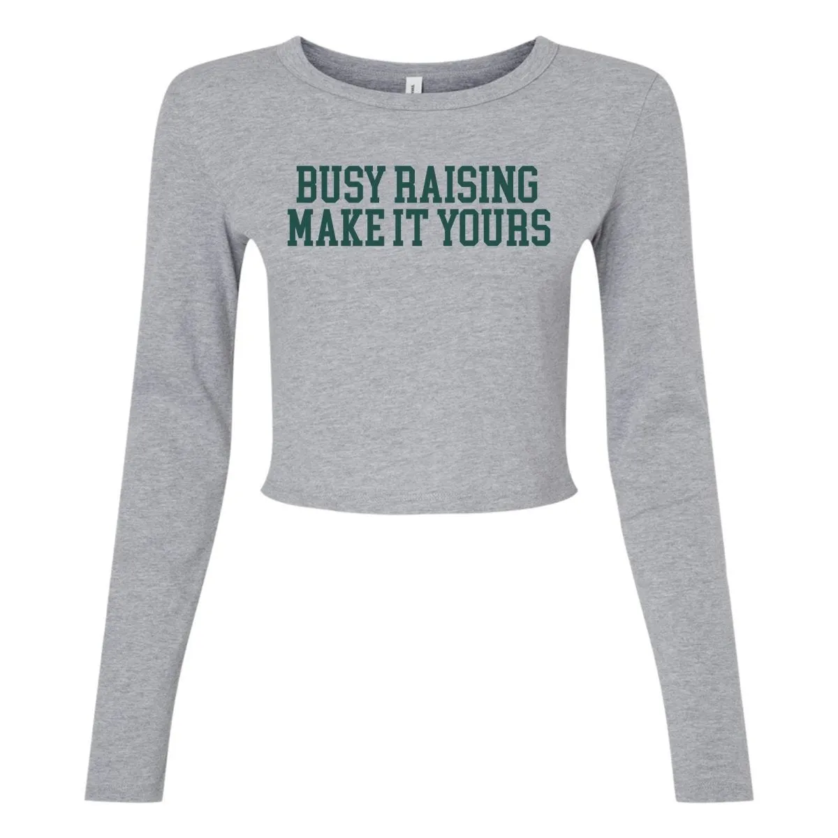 Make It Yours™ 'Busy Raising' Long Sleeve Baby Tee