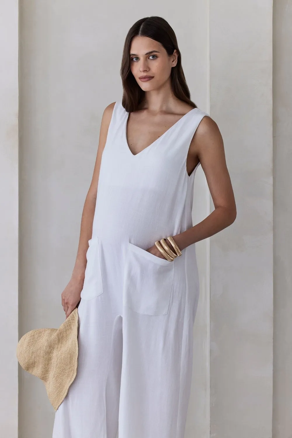 Oversized Linen Jumpsuit