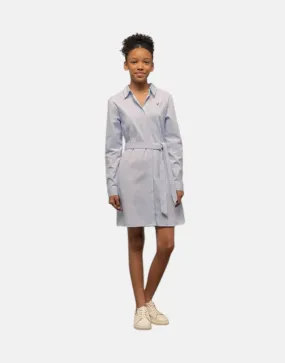 Polo Girls Harper Shirt Dress Ice Blue