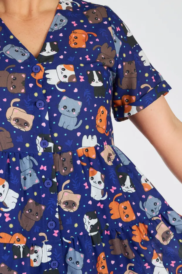 Poppy Cute Kitties Dress