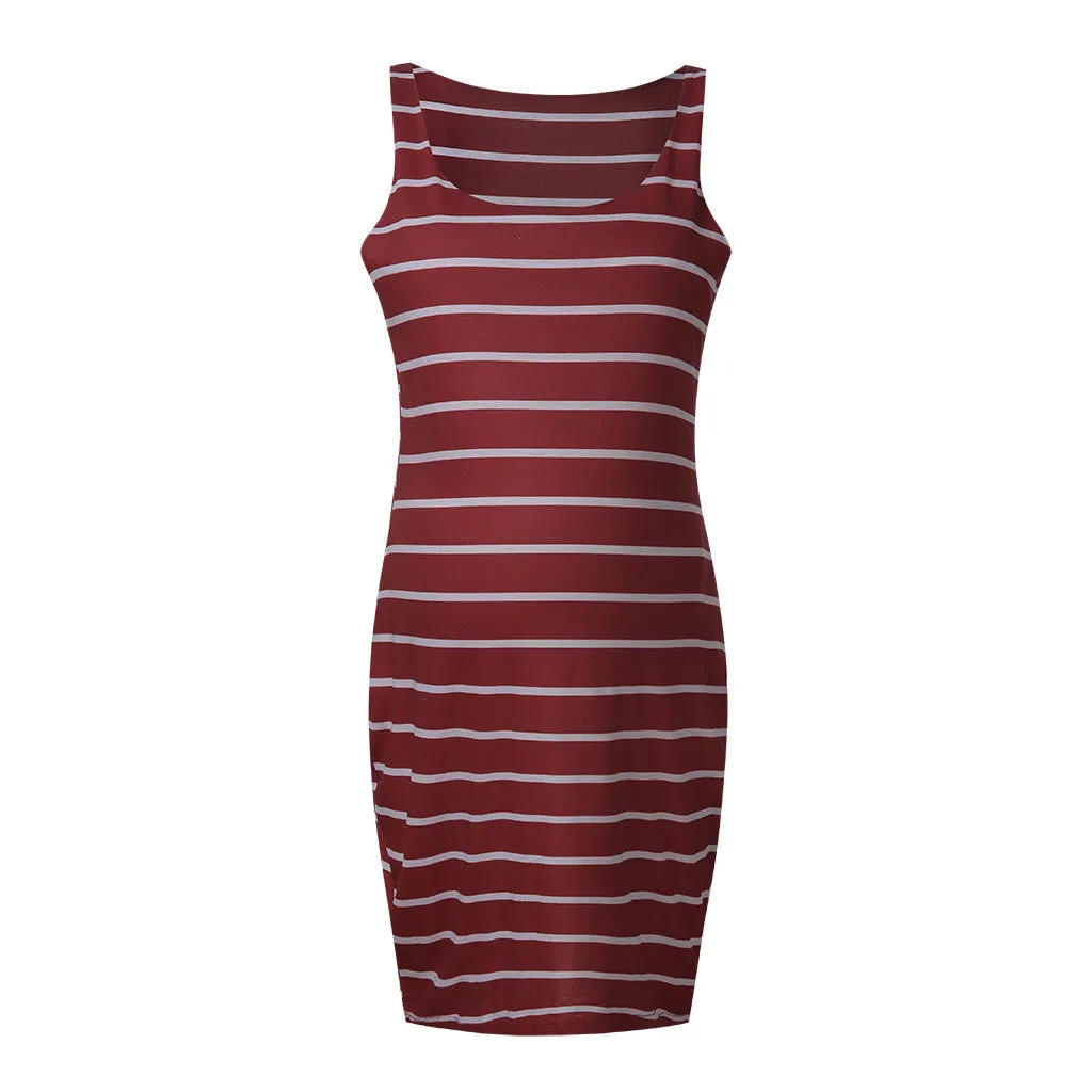 Striped Maternity Dress