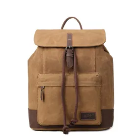 TRP0442 Troop London Heritage Canvas Laptop Backpack, Smart Casual Daypack, Tablet Friendly Backpack